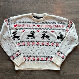 Holiday reindeer sweater